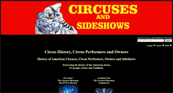 Desktop Screenshot of circusesandsideshows.com