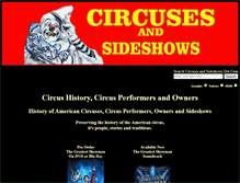 Tablet Screenshot of circusesandsideshows.com